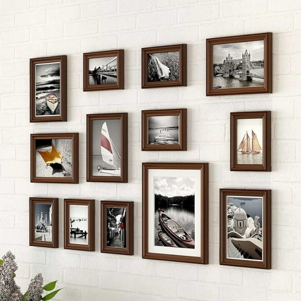How to hang photo frames without nails